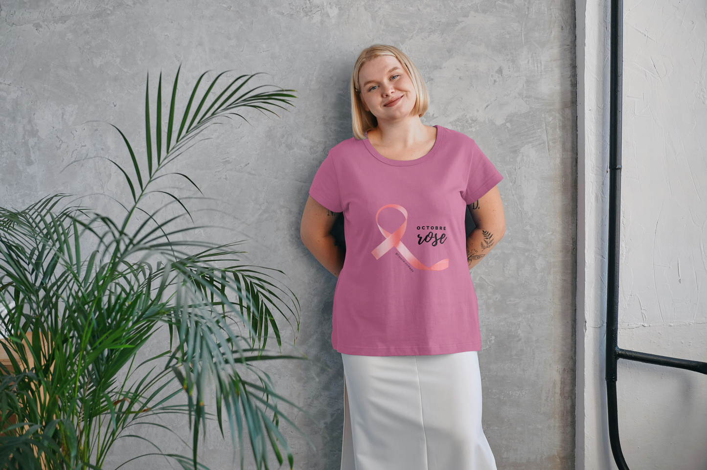 T-shirt Octobre Rose Femme – Soutien & Solidarité