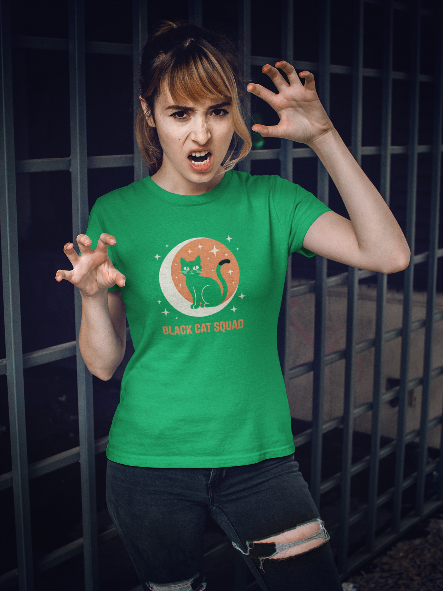 T-shirt Halloween Effrayant – Citrouille, Fantôme et Chauve-Souris