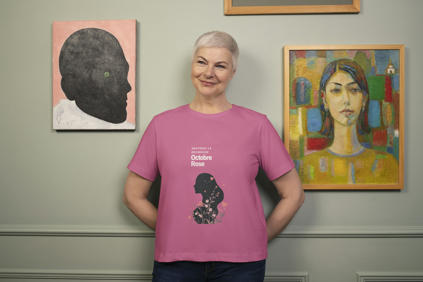 T-shirt Octobre Rose Femme – Soutien & Solidarité