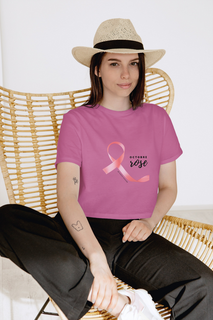 T-shirt Octobre Rose Femme  – Soutien & Solidarité