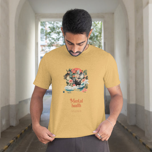 T-shirt ajusté homme « Mental Health Matters » — Confort et style engagé