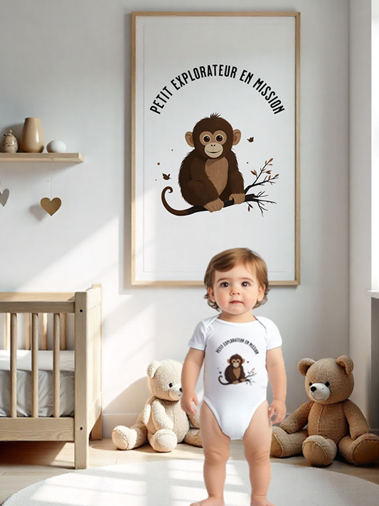 Grenouillère bébé classique à manches courtes