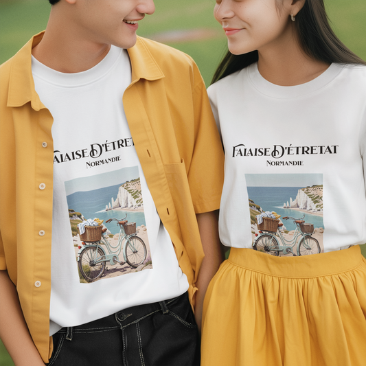 T-shirt Unisexe – Étretat, Normandie – Good Vibe