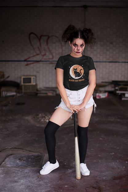T-shirt Halloween Effrayant – Citrouille, Fantôme et Chauve-Souris
