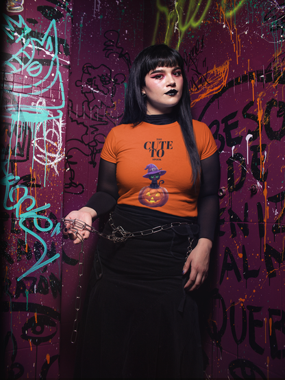 T-shirt Halloween Chat Noir – Citrouille & Chapeau de Sorcière | Unisexe